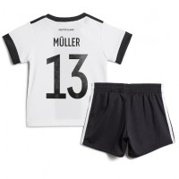 Njemačka Thomas Muller #13 Domaci Dres za djecu SP 2022 Kratak Rukav (+ Kratke hlače)